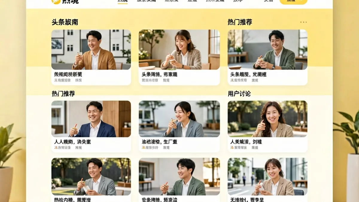 香蕉网首页综合门户概览，展示热点资讯与多栏目内容聚合的页面全景